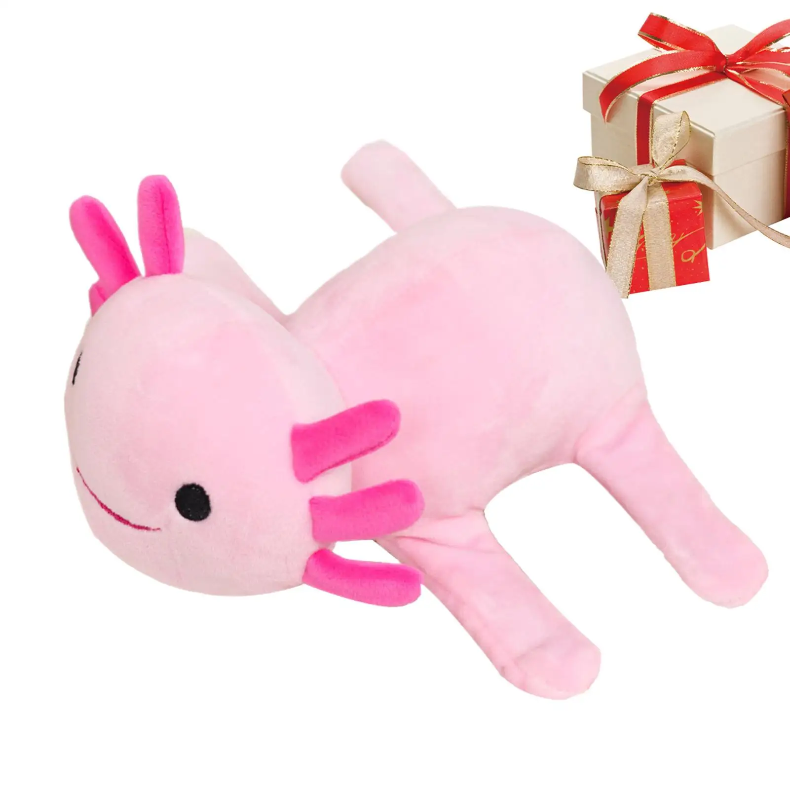 Axolotl Stuffed Animal Cute Funny Interactive Doll Slap Bracelets Axolotl Stuffed Toys Plush Doll for Kids Home Office Travel