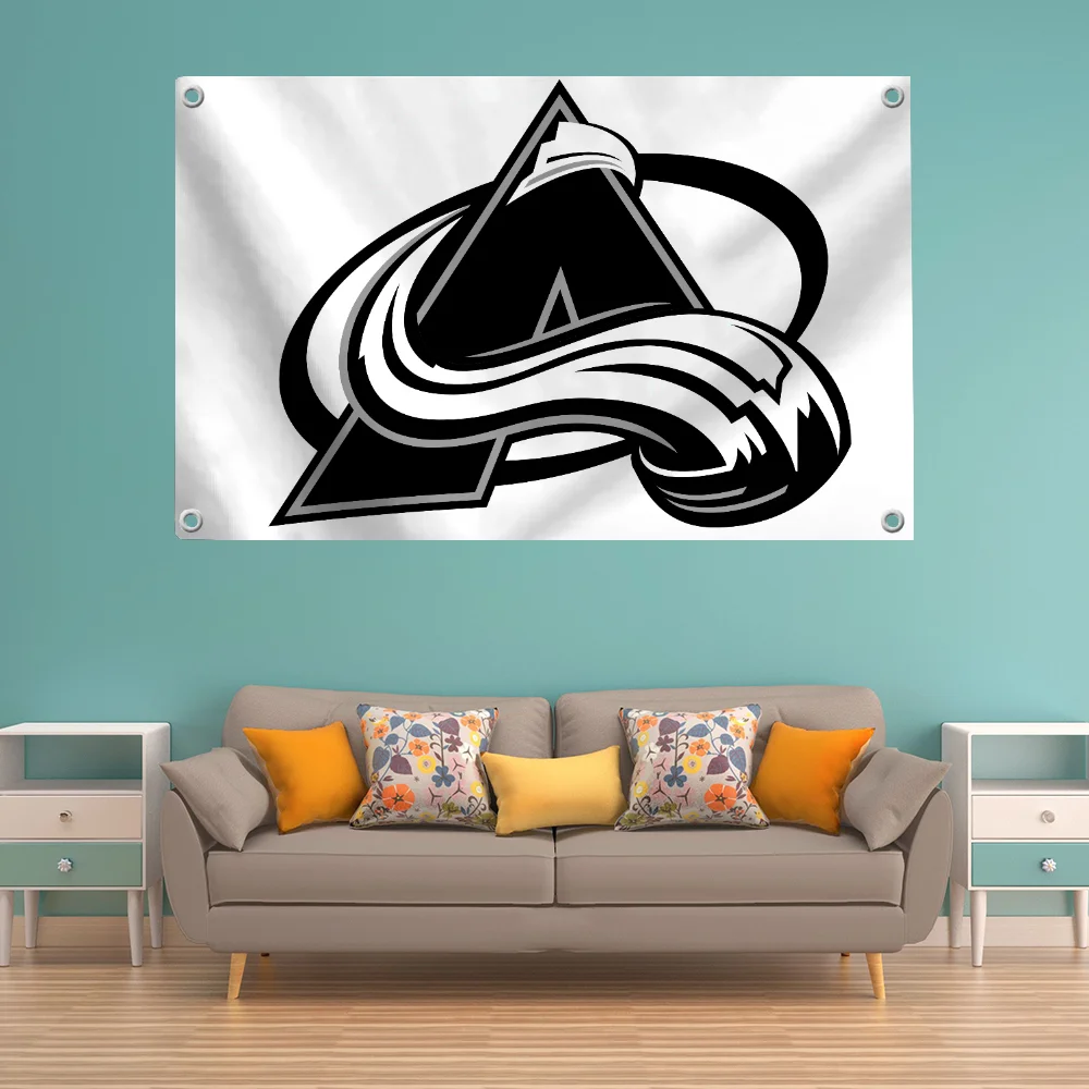 Puck Flag Pride Flag Flag to Hang Flags for Rooms Banner Colorado A-avalanche Outdoor Decor Room Aesthetic Flags and Banners