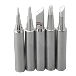 High Quality Brand New Soldering Iron Tip Welding Head 5pcs I+B+K+3C+2.4D Lead-free Silver 936 Soldering Iron Tip