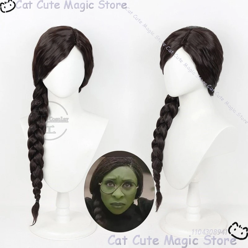 Wicked Glinda Elphaba Galinda Cosplay Black Wig Blond Wig Witch Women Girl Hair Set Holloween Roleplay Prop Comic Con Customized