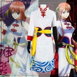 Anime The Movie: Be Forever Yorozuya Kagura Cheongsam Final Gintama Cosplay Costume Woman Sexy Halloween Costumes for Women