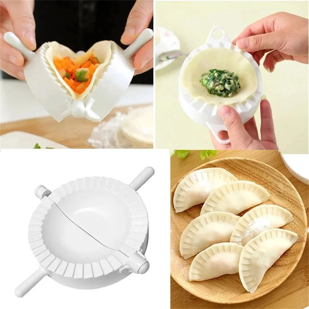 7CM/8CM Kitchen Dumpling Molds Plastic Dough Press Dumpling Pie Ravioli Mould Chinese Food Jiaozi Cooking Pastry Maker