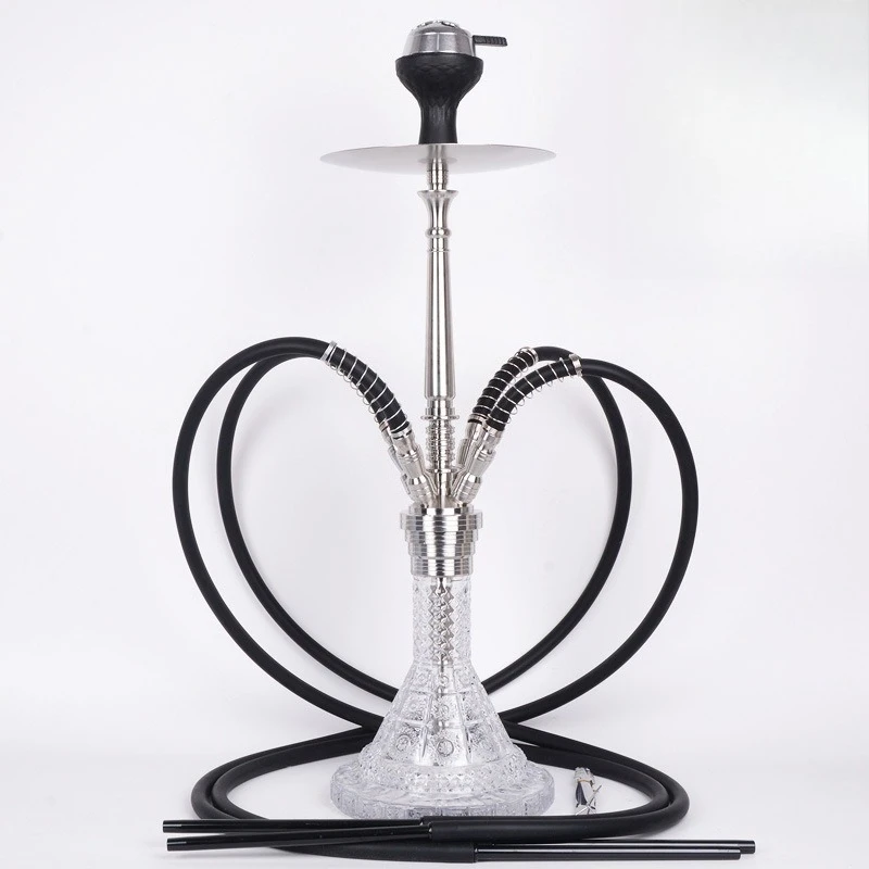 

MIG Internet celebrity hookah stainless steel large four tube bar hot shisha