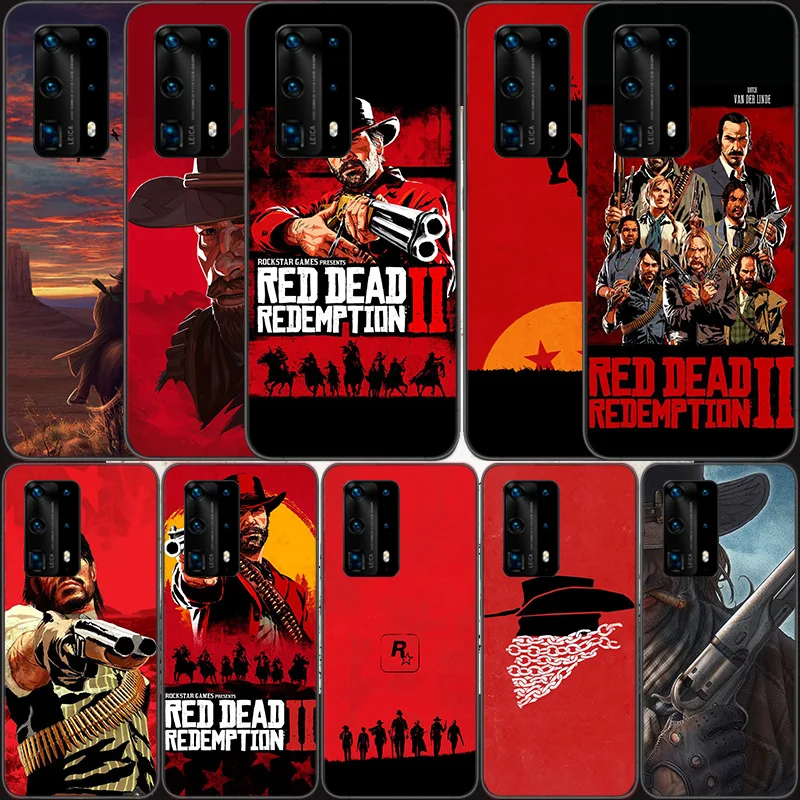 Red Dead Redemption 2 Soft Clear Phone Case For Huawei P30 Lite P10 P20 P40 P50 Pro Mate 40 Pro 30 20 10 Lite Cover Silicone