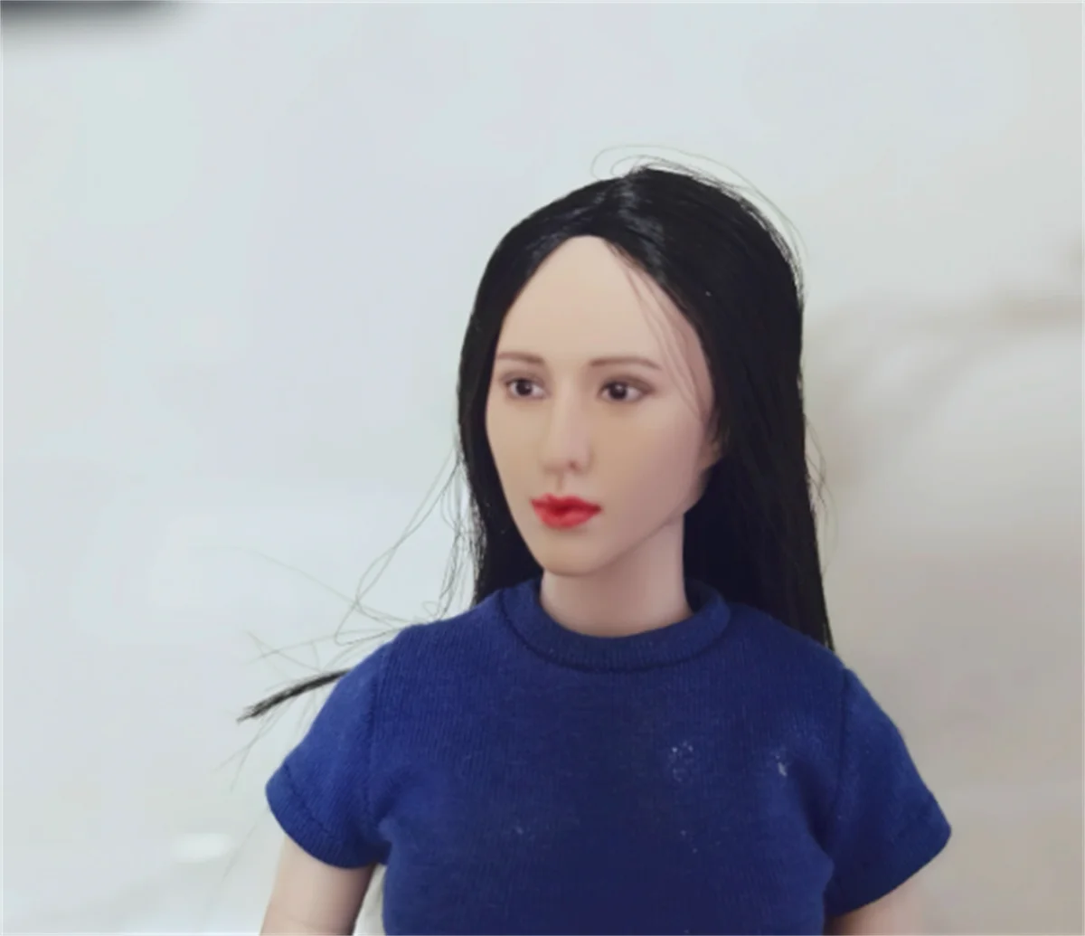 1/6  Fan Bingbing  Asia Star  Expressions    Girl Head Sculpture Black hair  For 12 inch PH  Tbleague figure