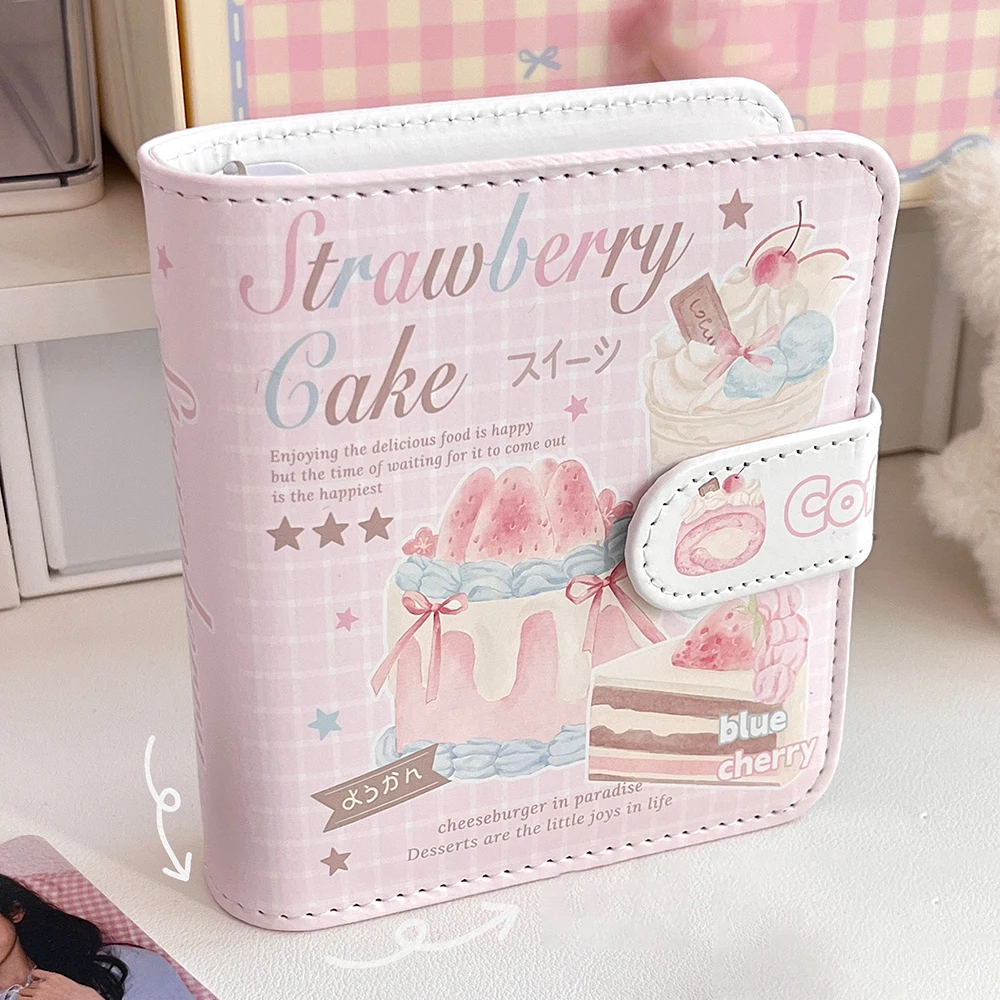 

20 внутренних страниц, кожаный альбом для карточек Sugar One Palace Grid, элегантный альбом для полароидных снимков, альбом для хранения маленьких карточек знаменитостей