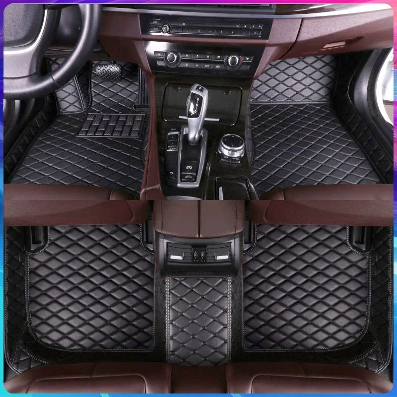 Tapis de sol de voiture LHD pour Kia EV5 2024, 5 EC, coussinets de pied monocouche, couverture de tapis, accessoires intérieurs, PU,3 pièces