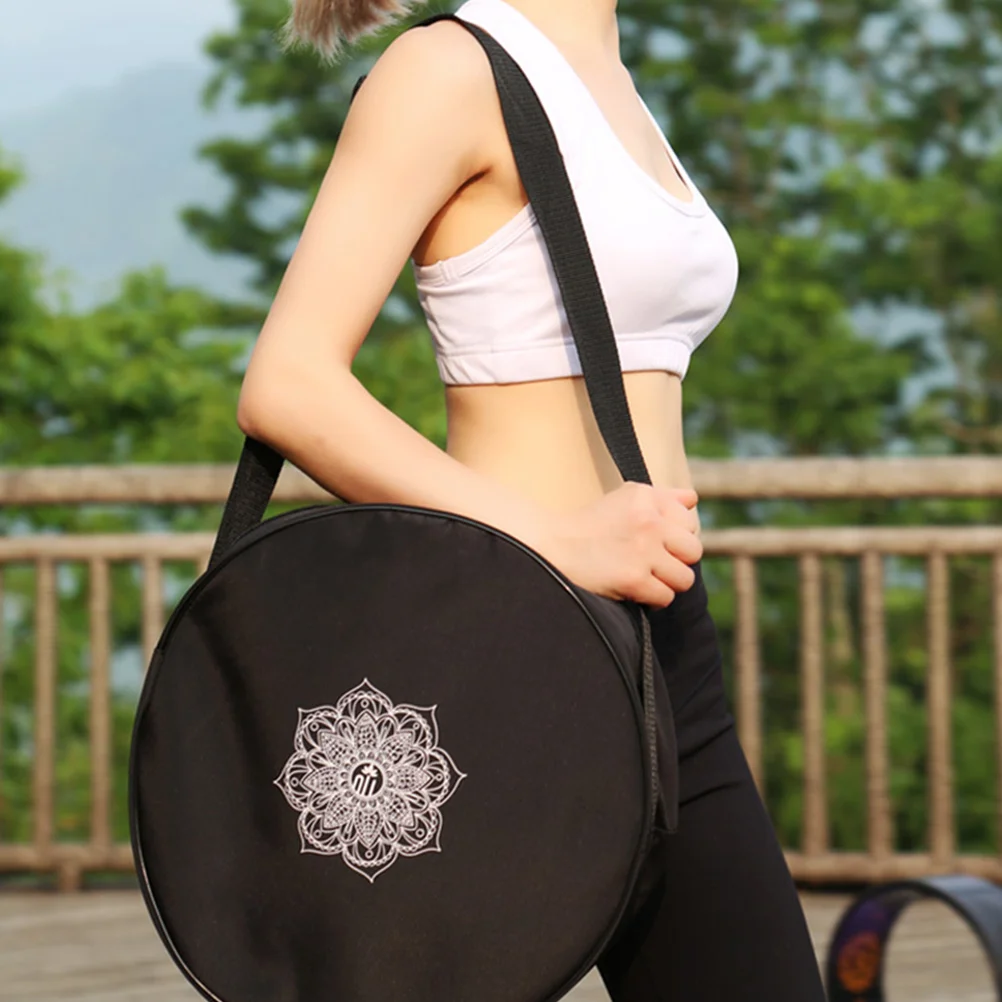 Tote Bag with Wheels Yoga Travel Fitness Suspend Accessories Datura Flower Nylon Storage Sling