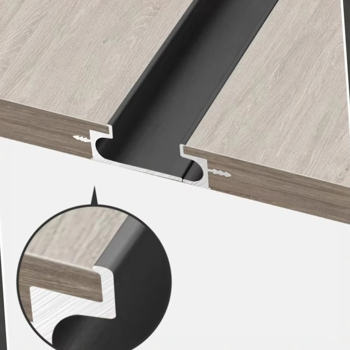 1 stücke Erweiterte Eingebettet Schublade Unsichtbaren Griff Gold Schrank Weiblichen Griff Aluminium Legierung Küche Schrank Zieht Schublade Knöpfe