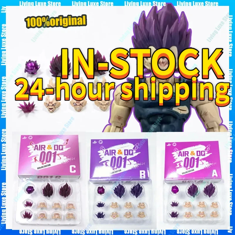 Accesorios para la Cabeza de Vegeta Super Saiyan SSJ Majin de Air&OQ Studio DBZ, Figuras de Acción de Vegeta, Kit de Accesorios para Cabezas Personalizadas