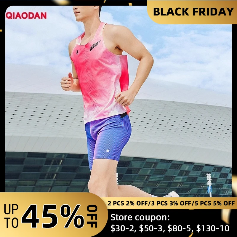 

QIAODAN Feiying Men's Sport Vest 2025 New Marathon Quick-drying Sleeveless Moisture-wicking Breathable Tops QZBVS3241059R