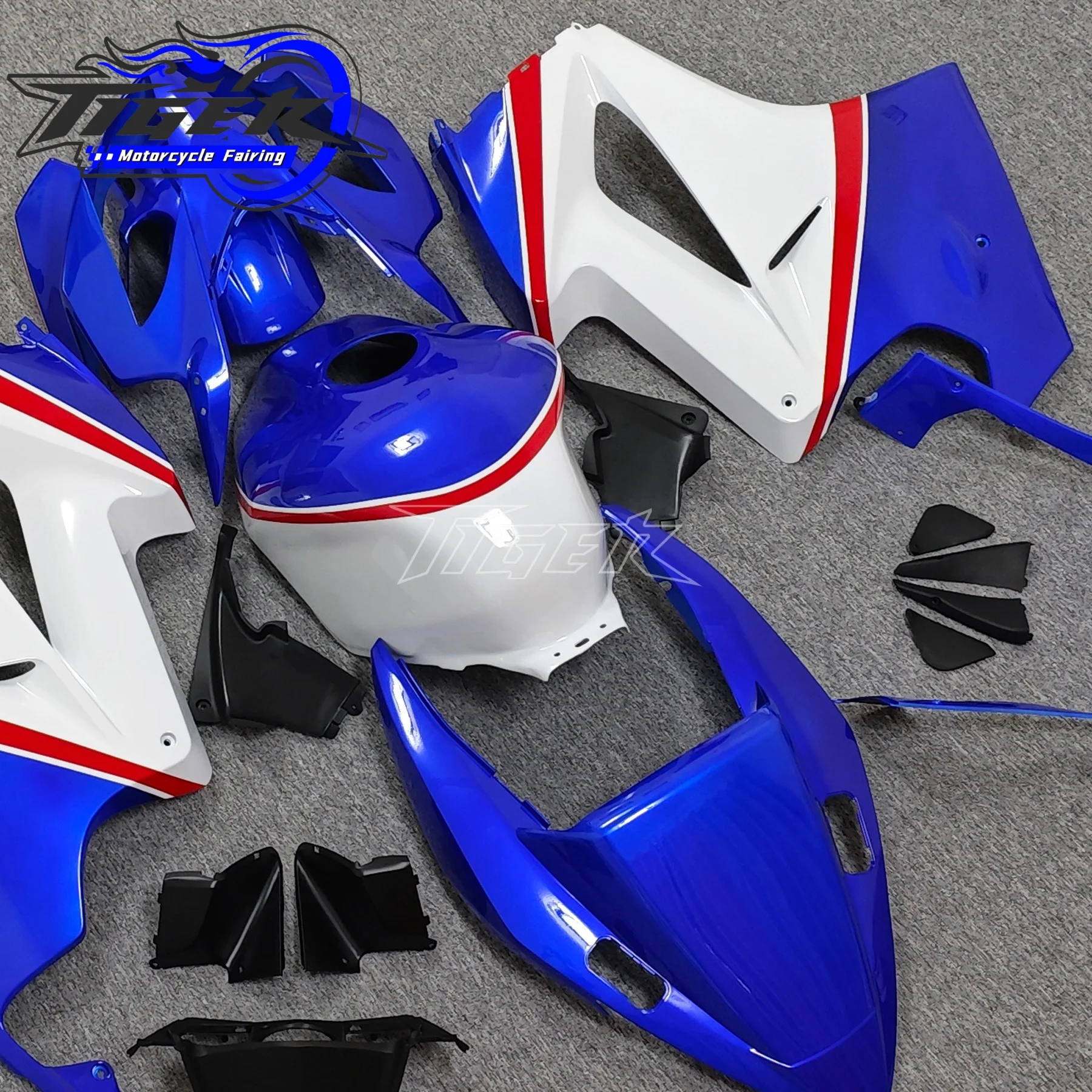 ABS For Honda VFR800RR 02 03 04 06 07 08 12 VFR800 VFR 800RR 2002-2012 Full White VFR800R Fairing Kit