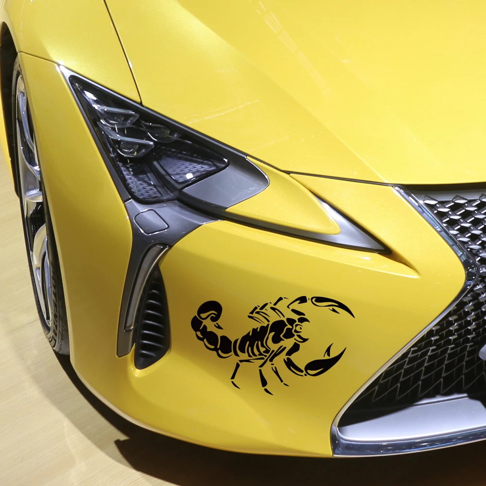 

3D Scorpion Car Stickers Vinyl Film Decor Decal For Fiat 500 Abarth 595 124 750 Auto Tuning Acessories Graphics Decoration
