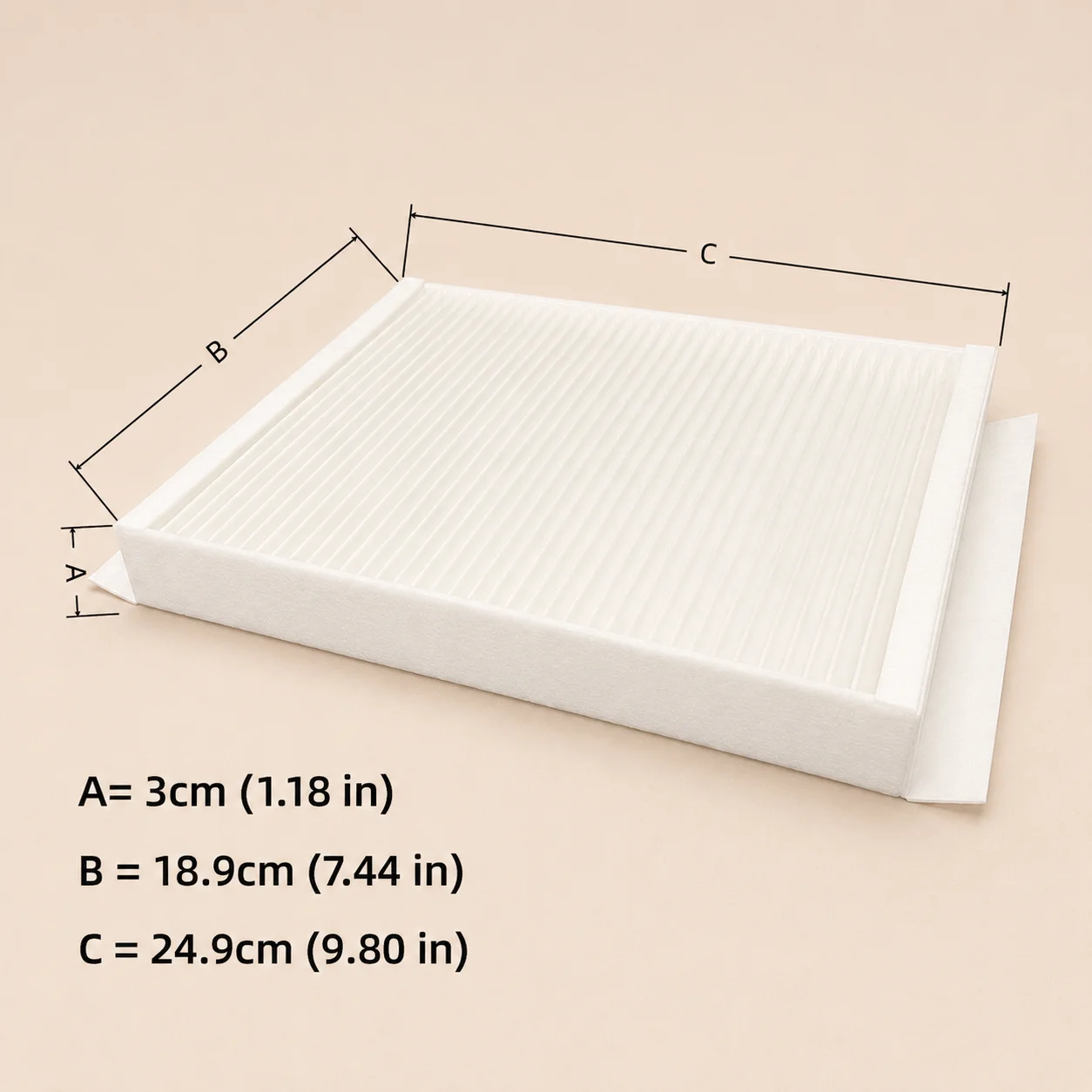 Cabin Air Filter, Part Number A1668300218 for Mercedes Benz: GLC300, C300, GLS450, and More