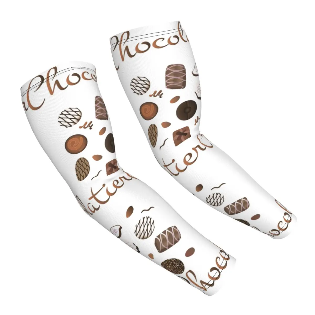 

Chocolatier Chocolate Candies Arm Sleeves Men Women Sun UV Protection Tattoo Cover Up Sports Cooling Cycling