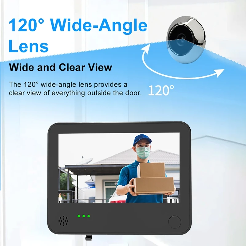 

Tuya Smart Cat Eye Door Security Camera 2MP 4.3 Inch Screen 1080P Visual Night Vision PIR Motion Detection Digital Peephole