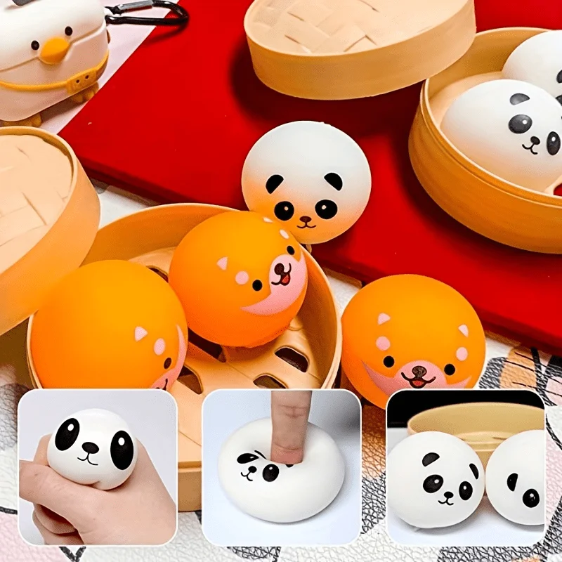 3 قطع من ألعاب الحلوى الناعمة لزلابية الدب، مستلزمات تخفيف القلق، كرات زلابية مقلدة لتخفيف التوتر، هدايا تخفيف التوتر #5