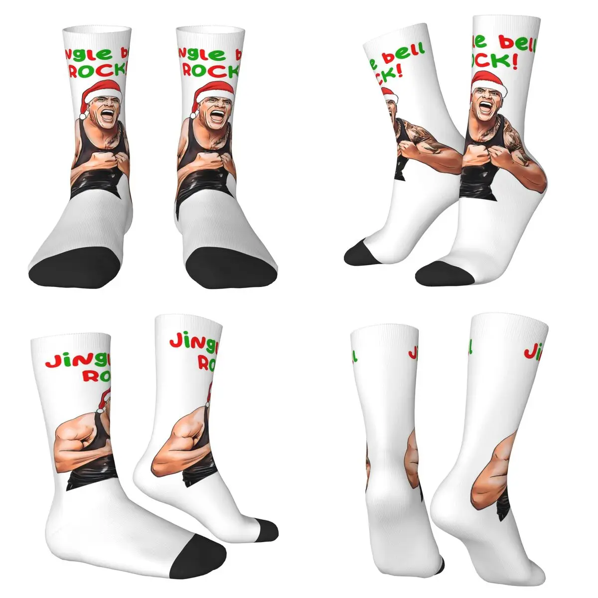 

Рок-Рождественские носки-мем в стиле Харадзюку, впитывающие пот чулки, всесезонные длинные носки, аксессуары для мужчин и женщин, подарки