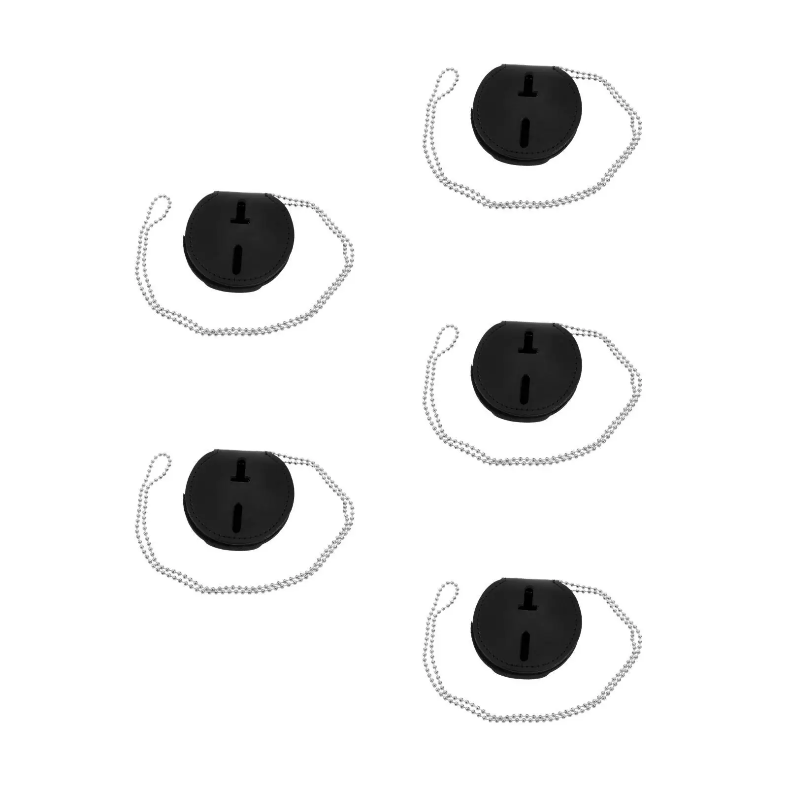 

5pcs 5 Count Cute Badge Holder Cop Accessories Security Police Wallet Costume Clip on for Women