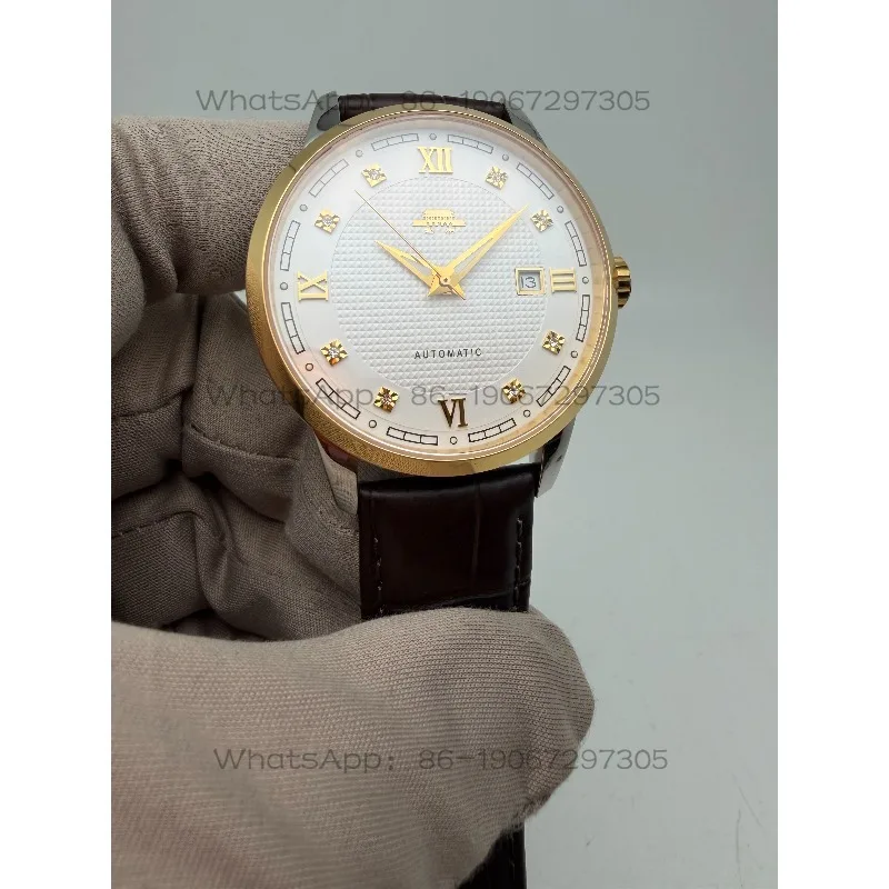 Single Calendar Drill-engraved Fully Automatic Mechanical Men's Watch, Diameter 41MM