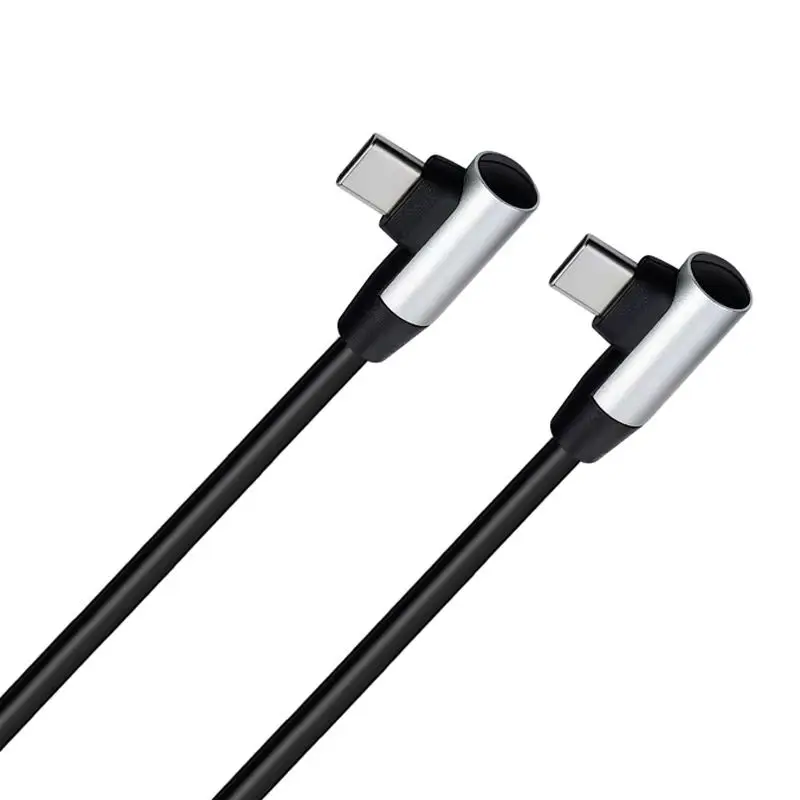 3.1 Type-C male to C male data cable Double elbow fast charging cable 90 degree aluminum shell entertainment charging data cable