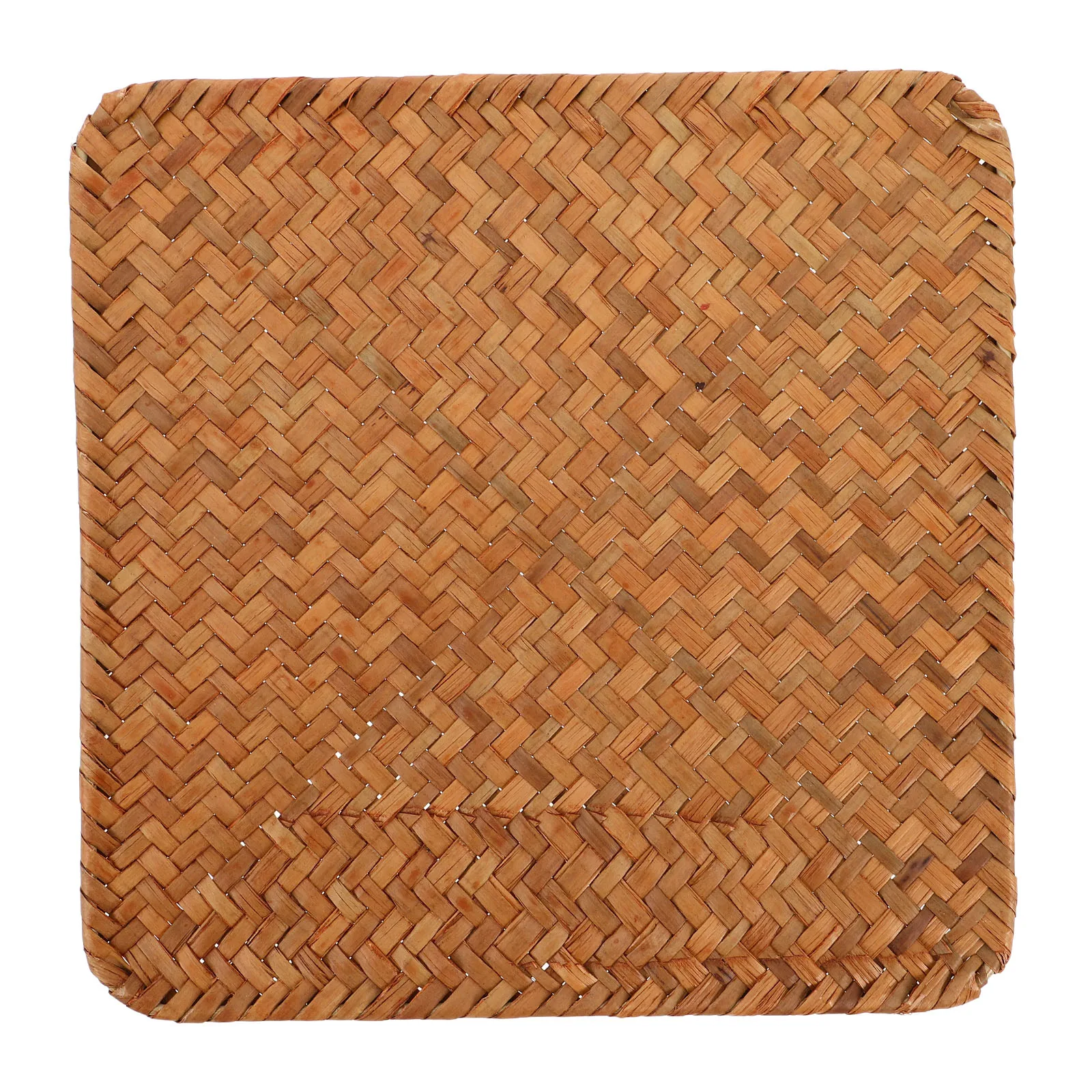 

Vintage Woven Seagrass Placemats Table Mat Set Antislip Heat Insulated Natural Rattan Drink Mug Pads Household Rectangular Round