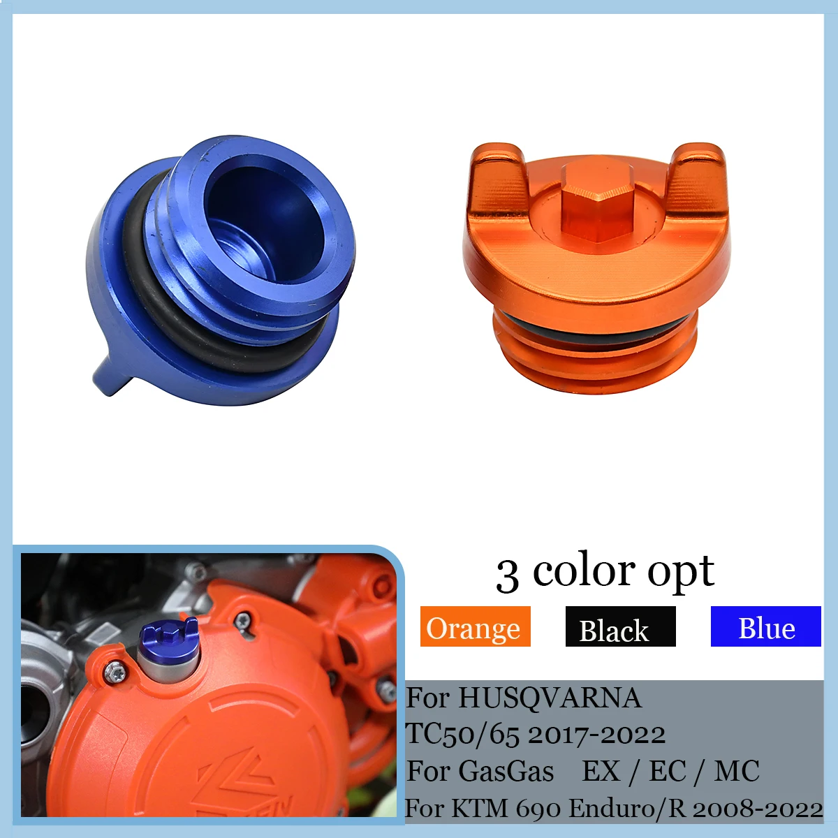 

CNC Engine Oil Filler Plug Cap Cover For KTM XC XCF XCW XCF-W XC-W SixDays SX SXF EXC EXC-F 125 250 350 450 500 2004-2021 2022