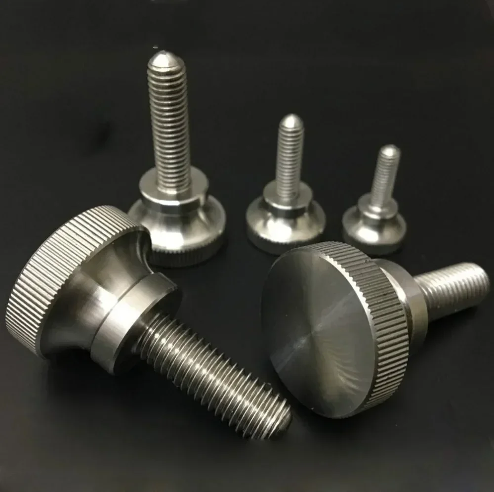 

HYbC빠 6 шт. M4 ручной винт из нержавеющей стали с высокой головкой, винты с накаткой, регулировочный болт, болты для украшения дома, длина 6 мм-20 мм