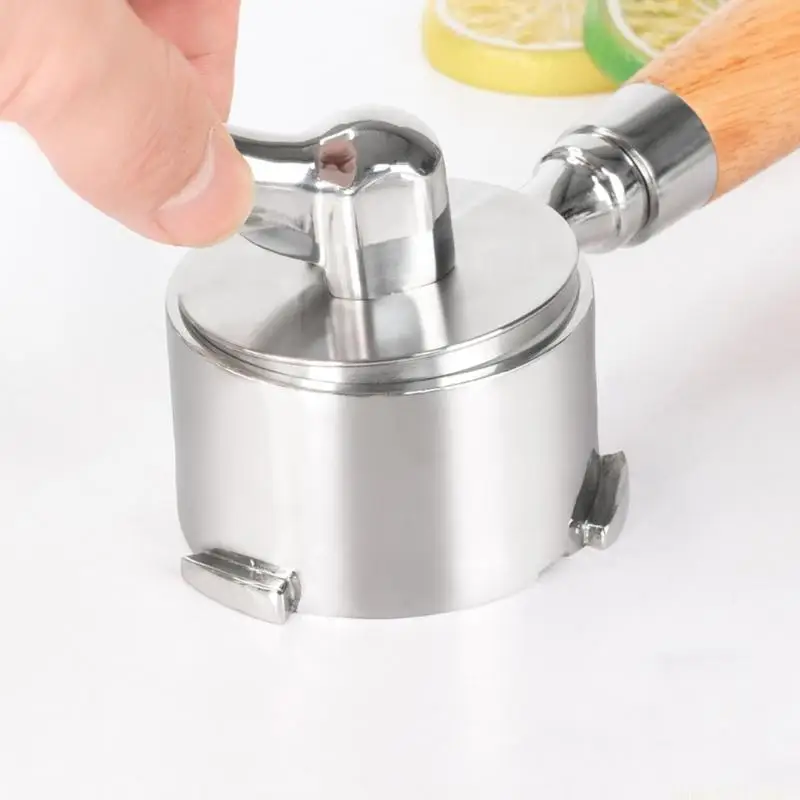 

D0AB Stainless Steel 54mm Portafilter Adapter Suitable for Long Lasting Performances in Commercial and Home Coffee Brewing