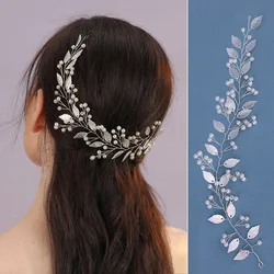 Fashion Silvery Crystal Bridal Hair Vine Women Hairband Wedding Accessories for Hair Elegant Ladies Headpieces Bride Headbands