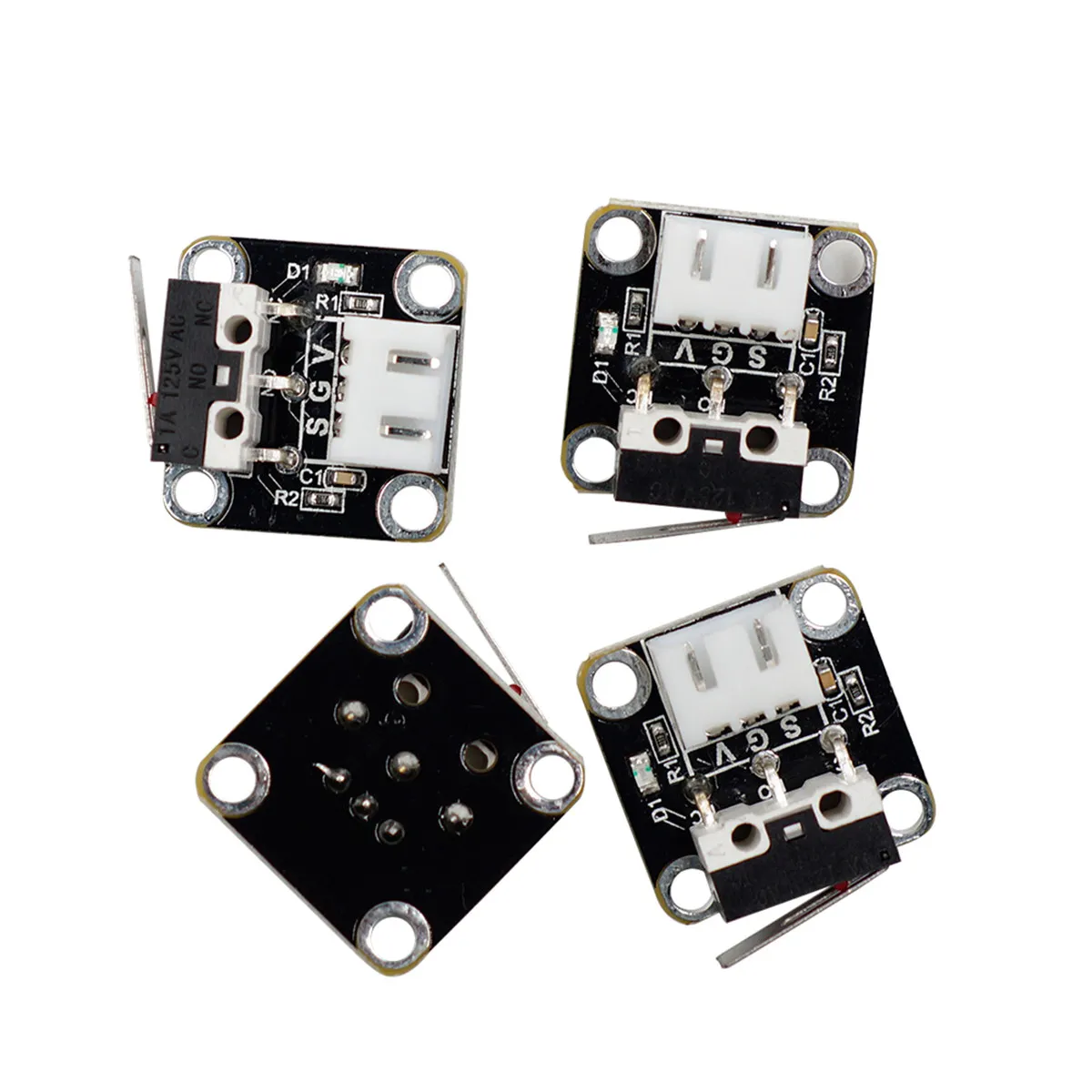 3Pcs Cr10 Constant on Mechanical Limit Switch with Trigger Indicator Light Plug and Play Endstop for 3D Printer Accessory