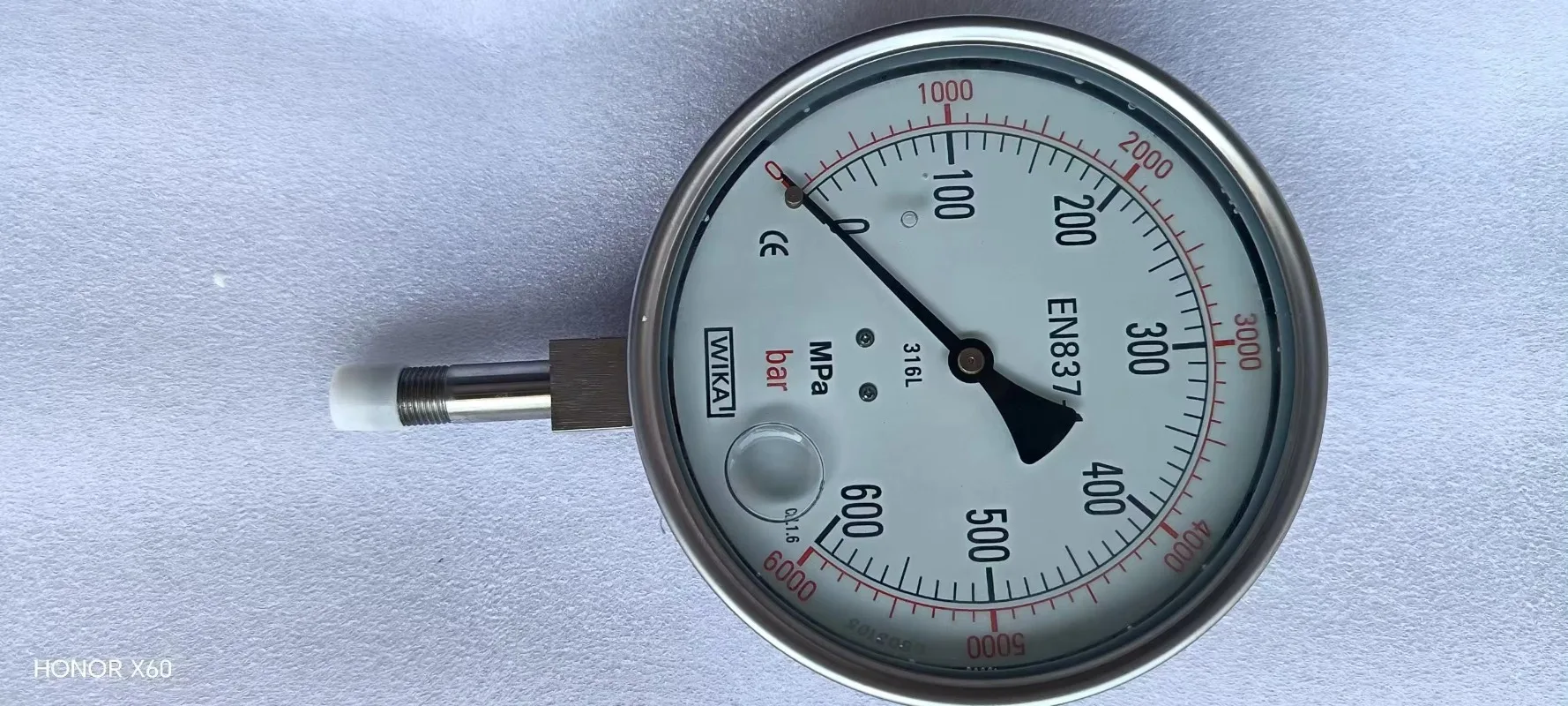 60K UHP Water-Jet Cutting Hydro-Blasting Pressure Measuring Gauge Instruments 6
