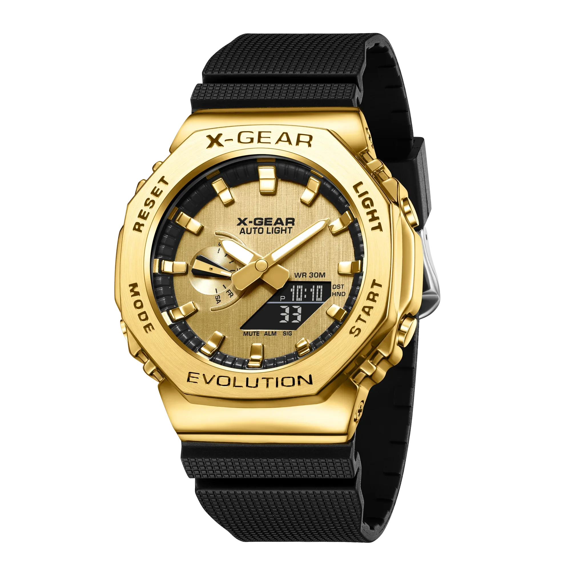 shock resistance watch Digital Unisex Electronic Watch World Time Full Function LED Auto Hand Lifting Light 2100GM Series