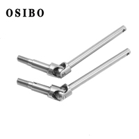 2pcs Metal Front Axle Drive Shaft CVD Drive Shaft For MN128 MN86 MN86S MN86K MN86KS MN G500 1/12 RC Car Upgrade Parts Accessorie
