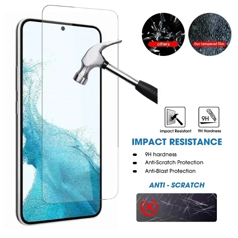 3Pcs Tempered Glass For Samsung S23 Plus S21 FE S21+ S30 Plus Phone Film For Samsung S10 Lite(2020) Screen Protector