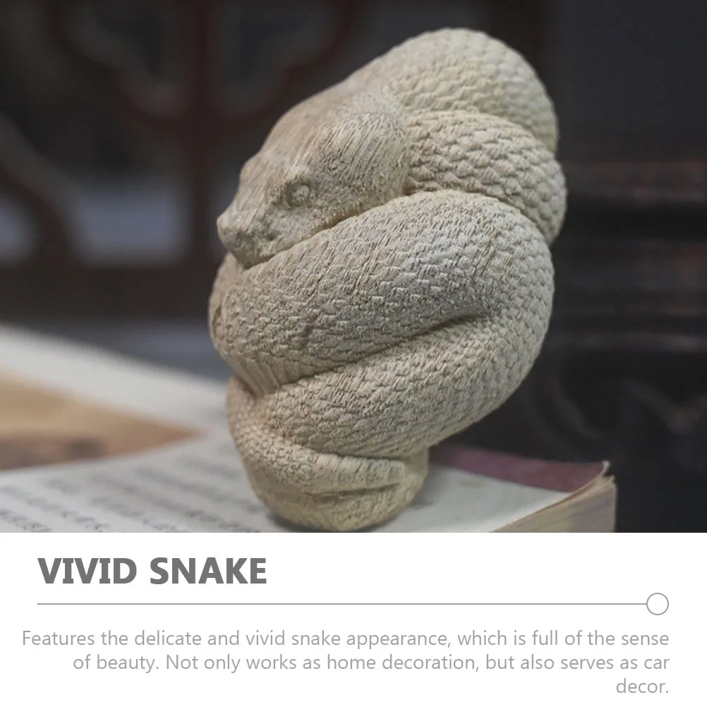

Chic Snake Desktop Ornament Delicate Car Decor Creative Snake Adornment for Home Office Desktop Decor Car Accessories