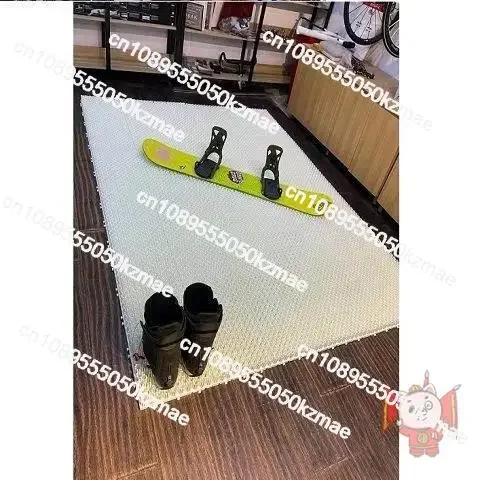 Non-Snow Skiing Training Mat - Portable Snow Blanket for Indoor/Outdoor Ski & Snowboard Practice, Simulation Carpet