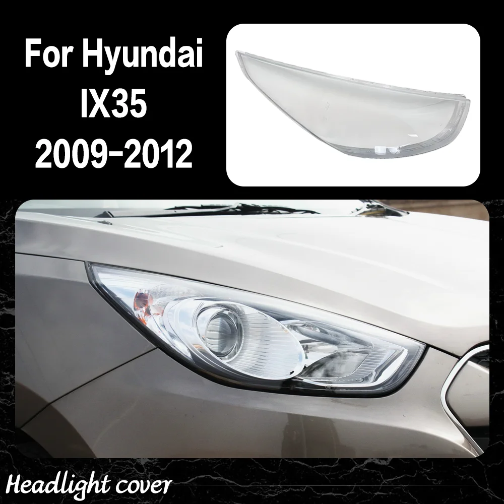 

Для Hyundai IX35 2009 2010 2011 2012, прозрачная крышка фары, прозрачная линза из плексигласа, замена оригинального абажура