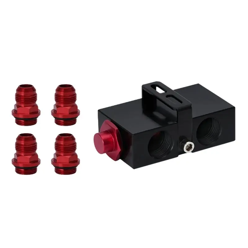 

Oil Filter Plate For Car Oil Cooler Thermostat With AN10 Connector Adapter Automotive Accessories