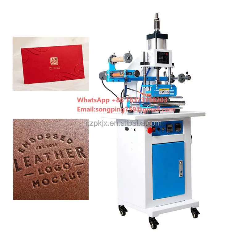 Trademark logo Imprinting Machine Hot Stamping Machine Pneumatic Wood Heat Press Label Machine