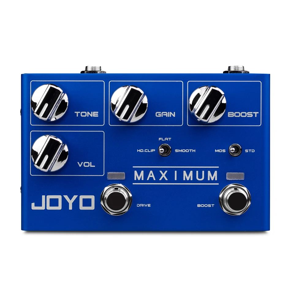 

JOYO R-05 Maximum Overdrive Pedal Effect with Drive & Boost Dual Channel Guitar Pedal for Electric Guitar Effect True Bypass