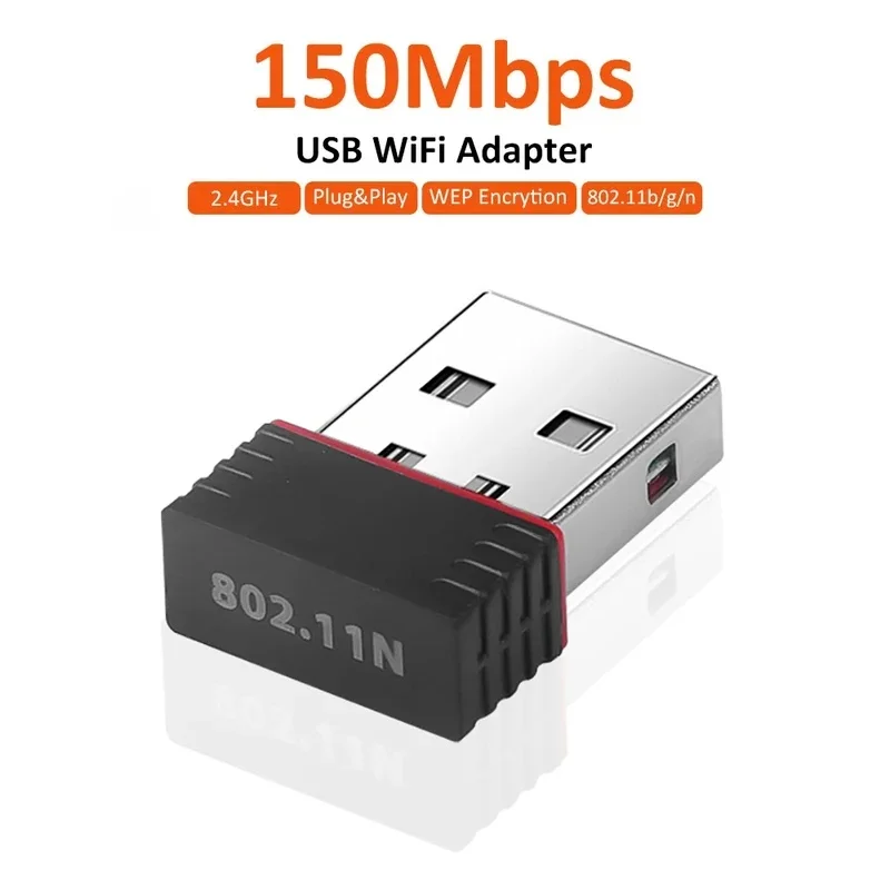 RTL8188 150Mbps USB WiFi Adapter For Raspberry Pi Wireless Network Card Mini WiFi Dongle For Desktop Laptop PC Windows