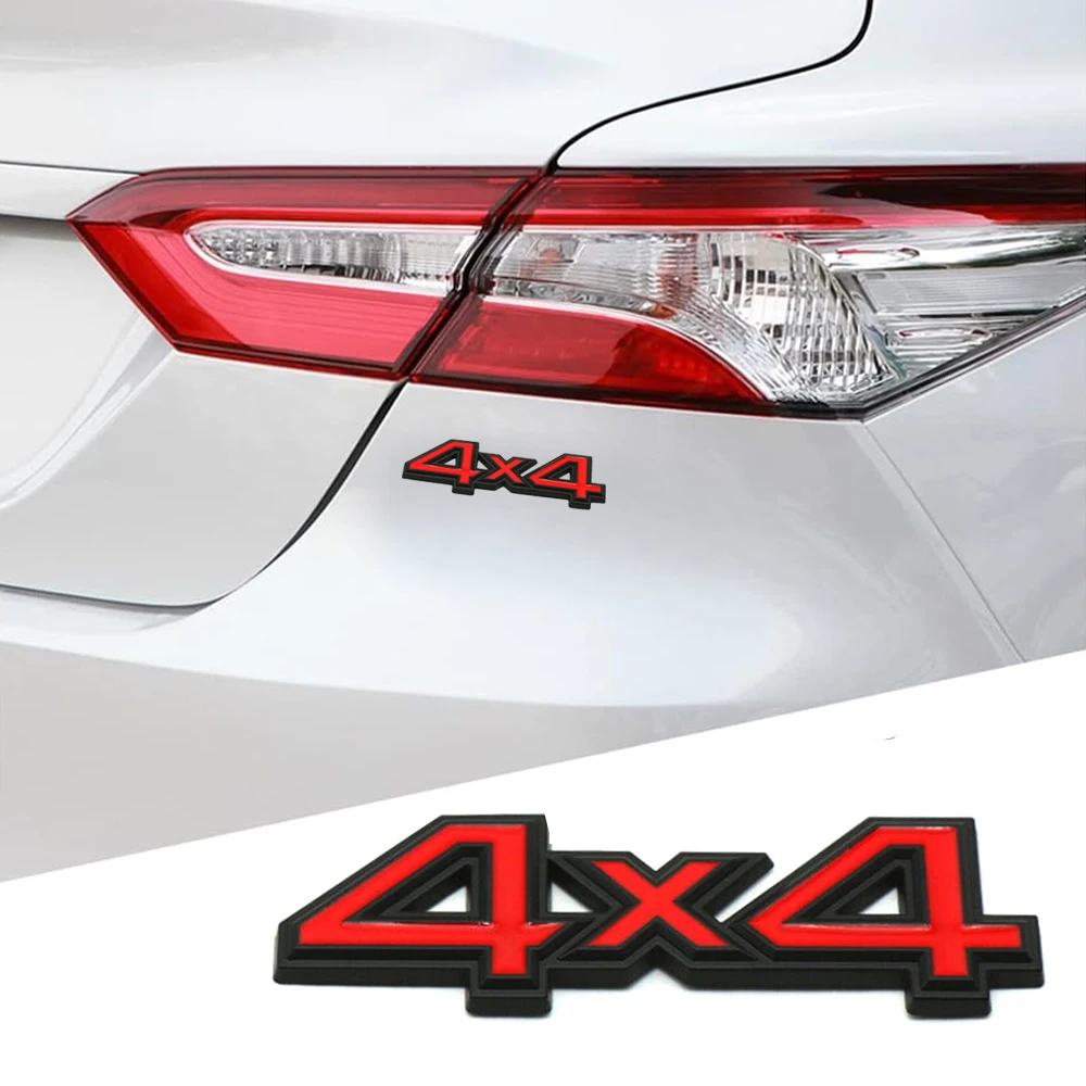 

1Pc Car Styling 3D Metal 4X4 Four-Wheel Drive Stickers Car Body Stickers Decal Emblem Badge Car Exterior Decor Accessories