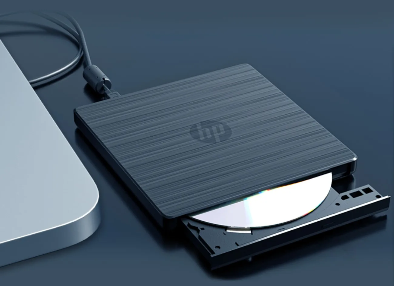 USB External DVD-RW Drive F6V97AA Protectable External CD DVD Drive CD-RW Optical ROM Player for Laptops Desktop PCs