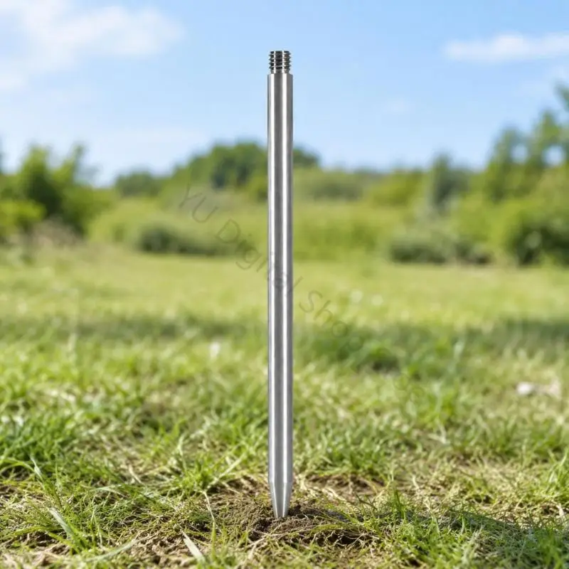 96BA Outdoor Recording Ground Stake Mount Insert with Pointed Structure for Compatible Camera Heads and Recording Stands on