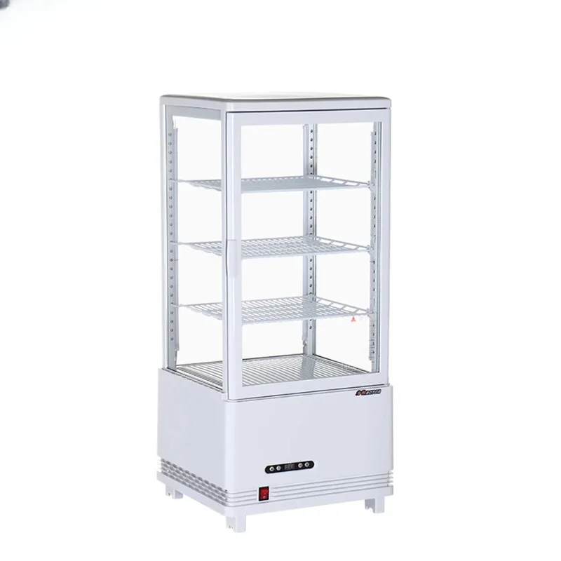 

Refrigerated display cabinet, transparent glass on all sides, beverage fruit