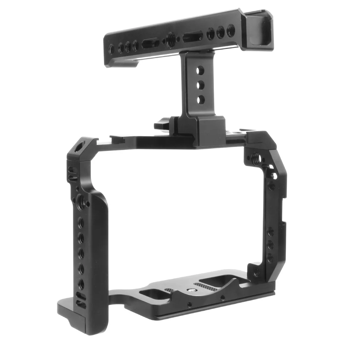 A7M4 A7R4 Kamera Vollkäfig Rig Griff Griff Arca-stil Kalten Schuh Halterung ARRI Ortung für Sony Alpha 7S III IV A7M3 A73 A7R3 A7S3 – Detail 20