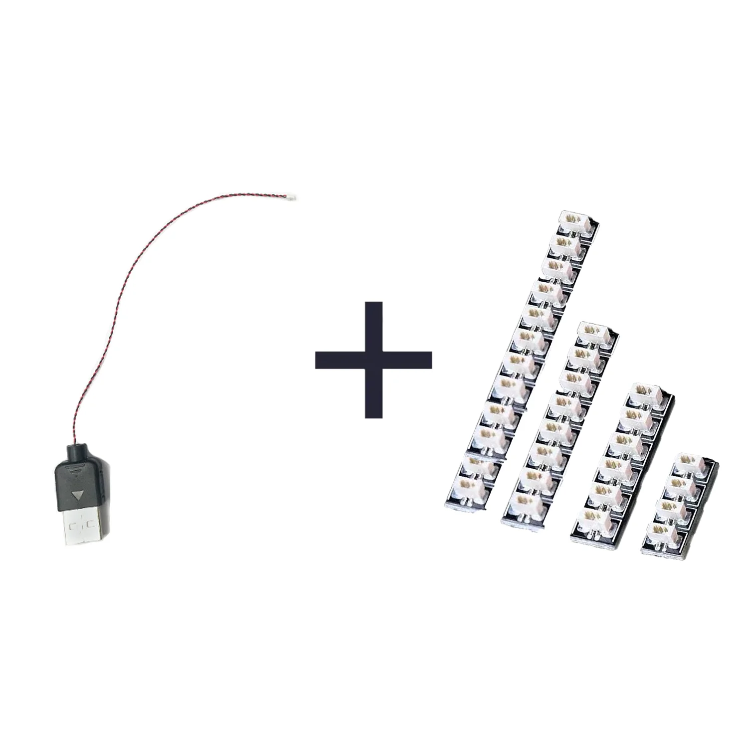 Bouwsteenverlichting USBCable Uitbreidingskaart Socket Combo Set Compatibel met bouwmodel DIY-bouwsteenaccessoires