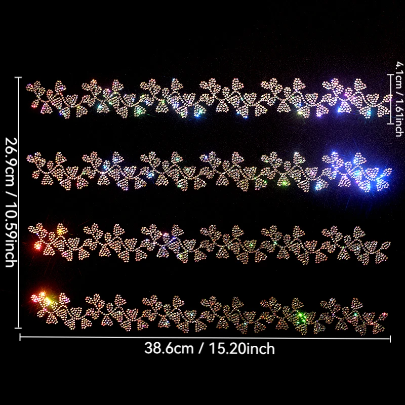 

DIY ironing of large cloth with rhinestones, stripes and sequins on denim T-shirts and jackets as clothing accessories