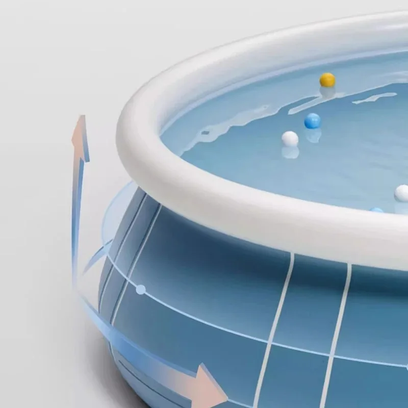  ترقية سميكة قابلة للطي مستديرة حمام سباحة قابل للنفخ متعددة الوظائف الصيف الفناء الخلفي المياه الترفيه في الهواء الطلق أحواض استحمام ساخنة FYIP #5
